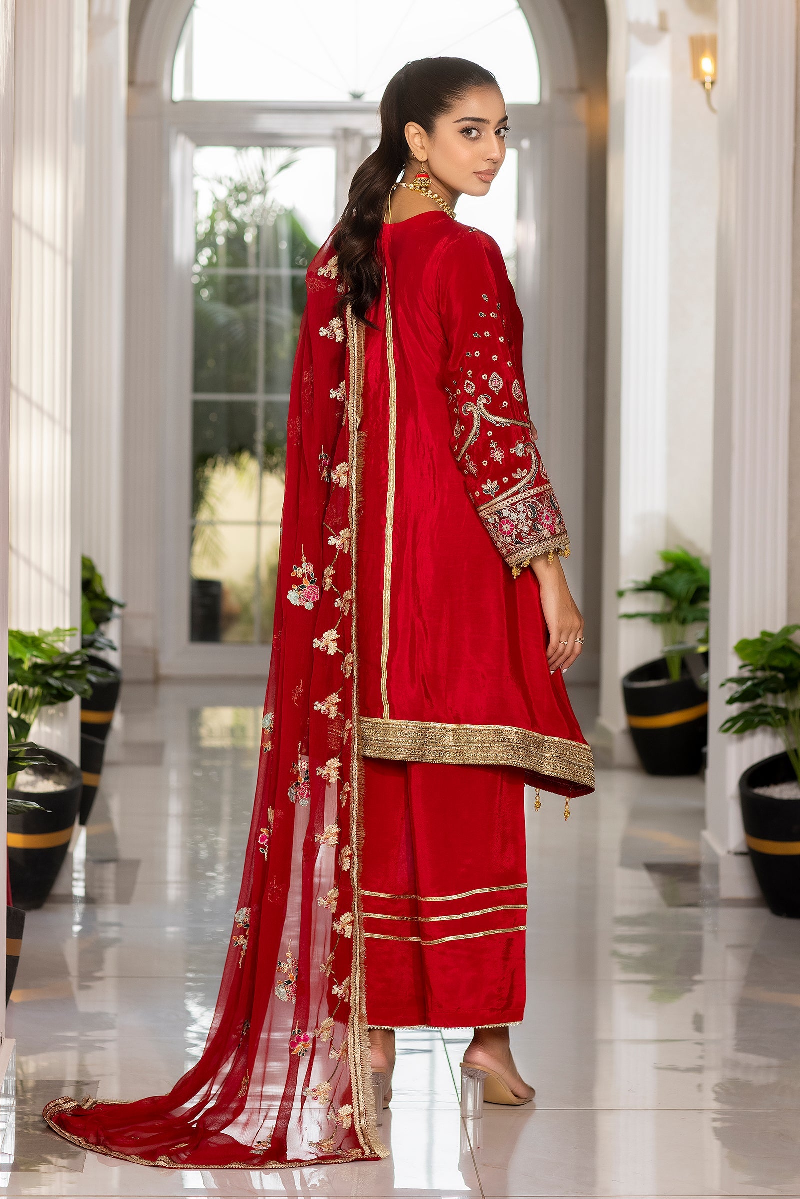 Red Silk Dress USA