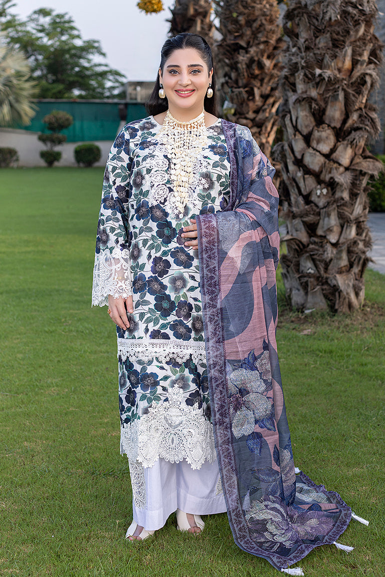 Semi-Formal Embroidered Lawn Suit USA
