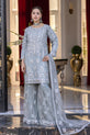Silver Zari Embroidery Sharara