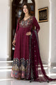 Stitched Luxury Formal Chiffon Dress 