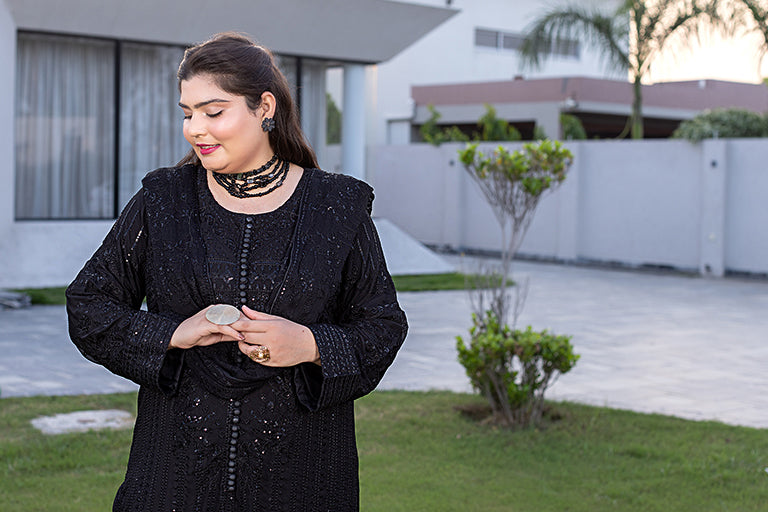 Striking Black Chiffon Dress For Women USA