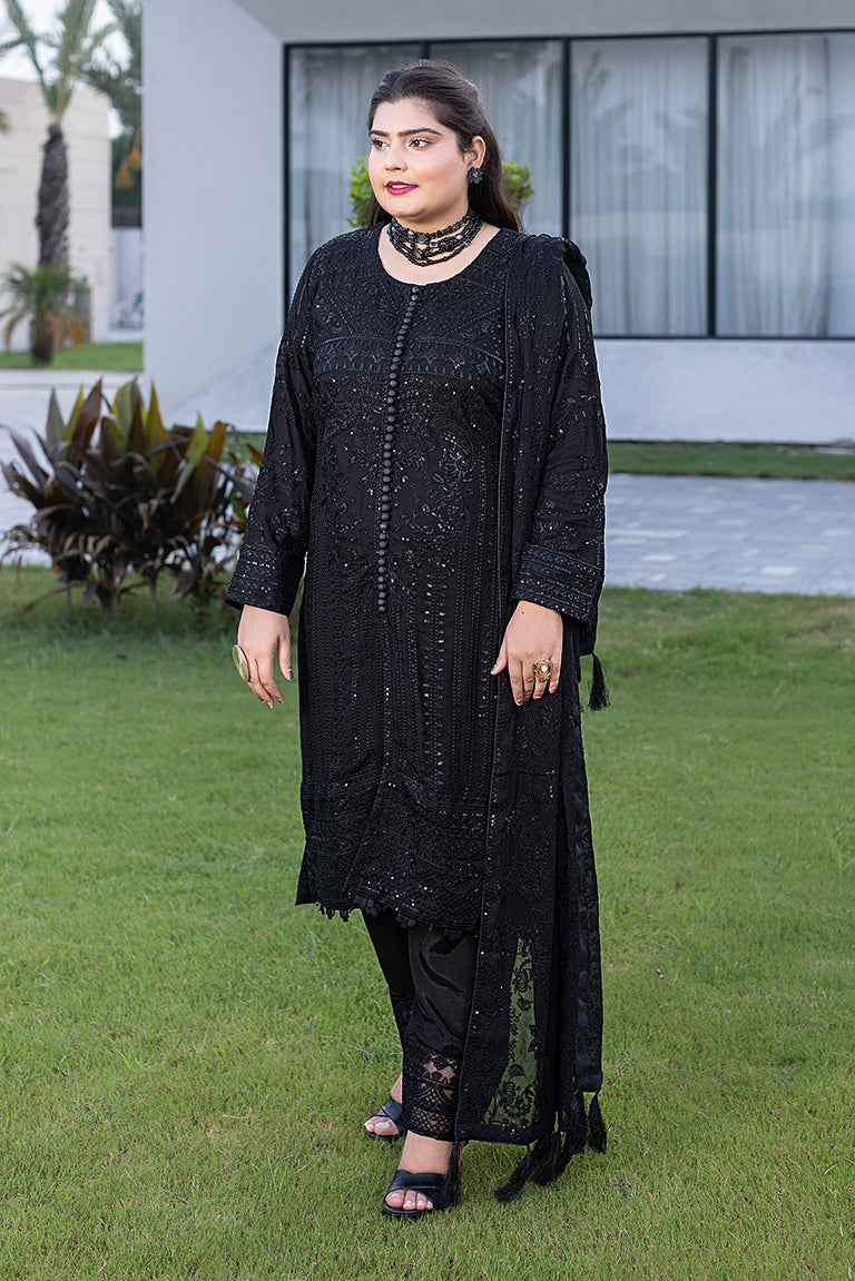 Striking Black Chiffon USA