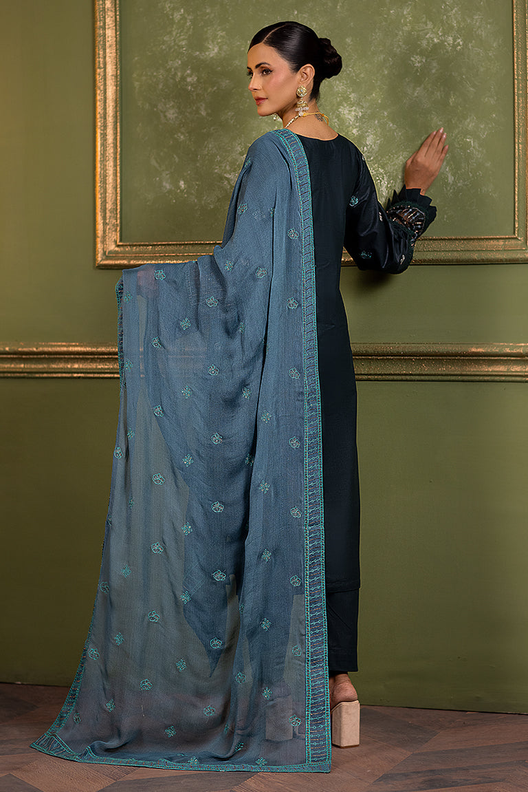Zinc Green Winter Dress