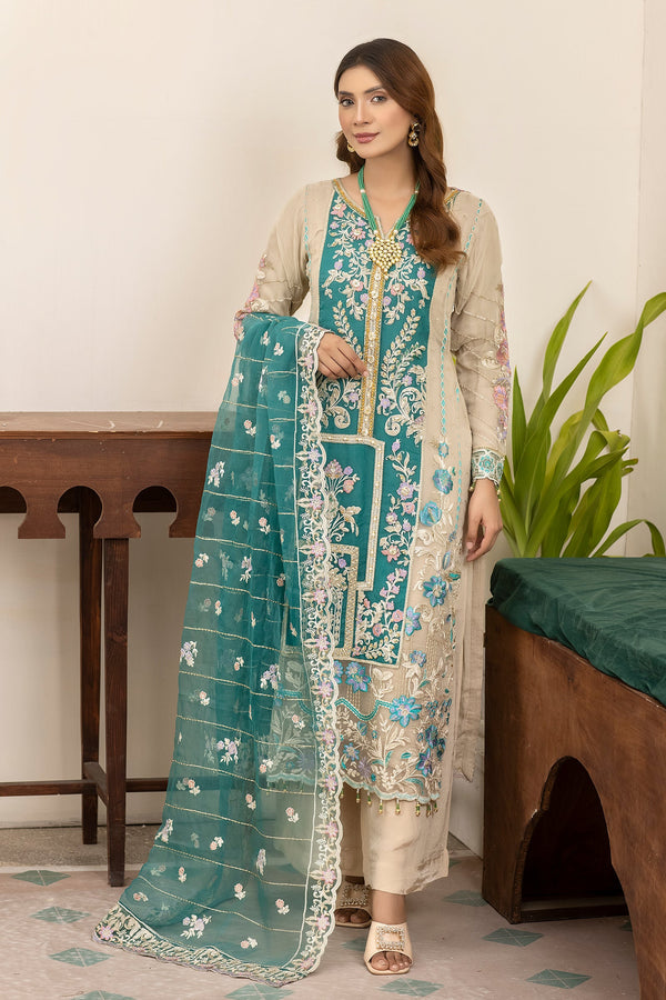 Zinc and Skin Organza Formal Dress