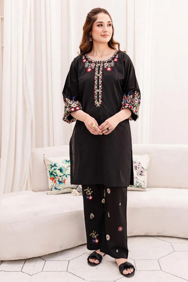 black Dhanak dress