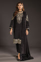 black Dhanak dress for eid 