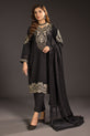 black Dhanak readymade dress
