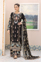 black chiffon embroidered dress USA