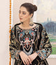 black chiffon embroidered dress for women