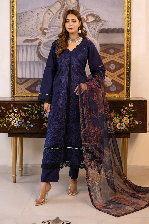 blue lawn outfit