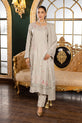 blush embroidered Dhanak dress