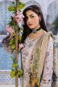 embroidered grey winter suit