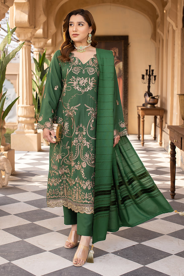 green Dhanak suit