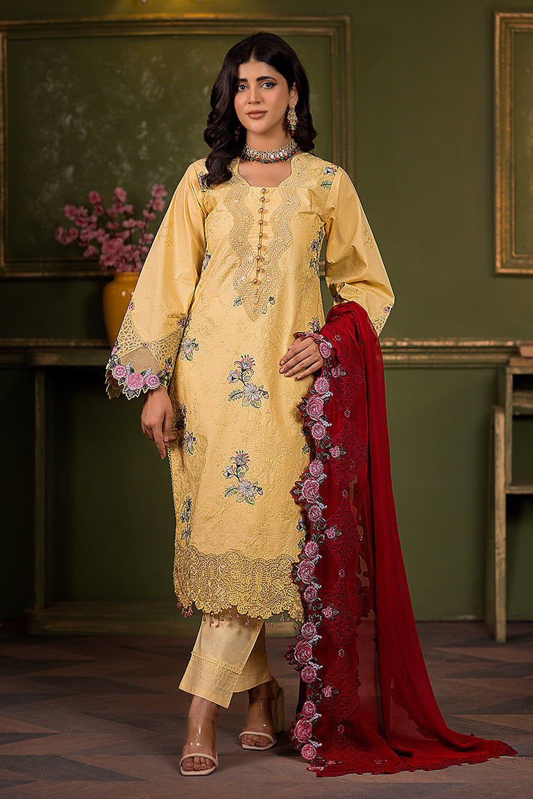 lime embroidered dress