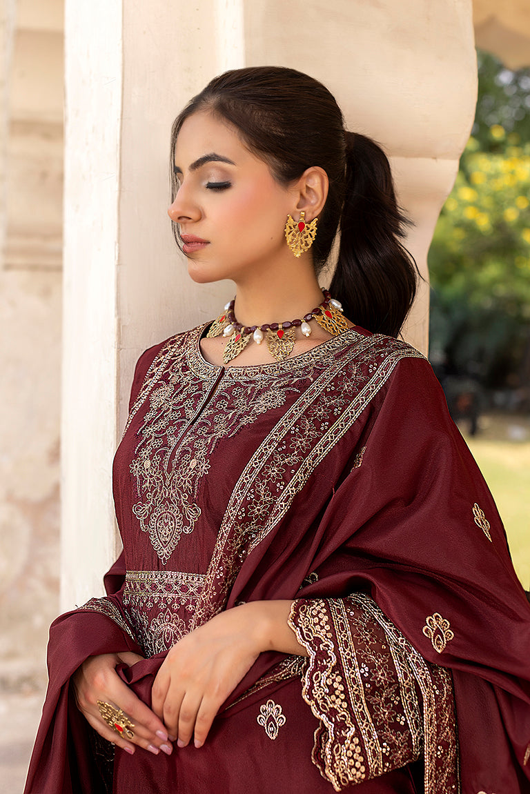 maroon silk dress