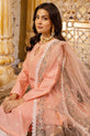peach embroidered cotton suit usa