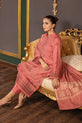 pink embroidered Dhanak suit USA