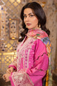 pink embroidered dress