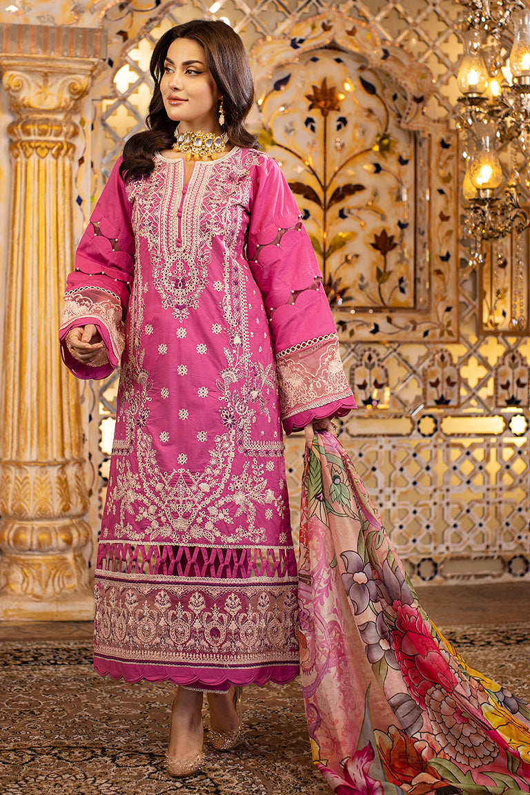 pink embroidered dress usa