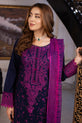 purple embroidery Dress