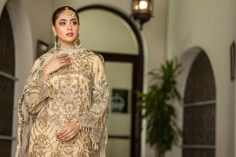 readymade pastel chiffon sharara dress