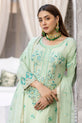 white-green chiffon formal dress usa
